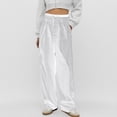 thumbnail image 2 of WILLBEST Pantalones Casuales de Verano para Mujer, con Rayas, Cintura Alta, Patchwork, Bolsillos Colgantes, Pierna Recta, Pantalones de Traje Casuales para Mujer Moderna Extra Grande, 2 of 8