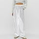 thumbnail image 1 of WILLBEST Pantalones Casuales de Verano para Mujer, con Rayas, Cintura Alta, Patchwork, Bolsillos Colgantes, Pierna Recta, Pantalones de Traje Casuales para Mujer Moderna Mediana, 1 of 7