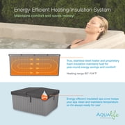 Aqualife by Strong Spas Current 4 Person Plug & Play Hot Tub, 14 Jets, Cobblestone
