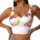 thumbnail image 1 of Fotbe 2025 New Year'S Sujetador Deportivo Largo sin Aros para Mujer con Almohadillas y Soporte Medio, Transpirable y Absorbente, Camiseta Tipo Chaleco o Tank Top-XX-Large, 1 of 8
