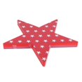 thumbnail image 3 of Wooden Star Patriotic Style Decorative Waterproof Durable Ornaments for Living Room Office, 3 of 5