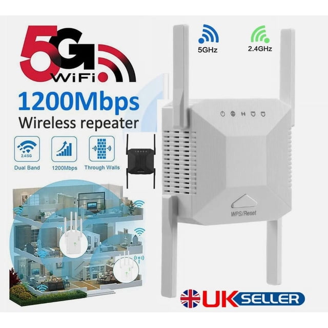 Extensor y repetidor de señal de alta potencia para una conectividad perfecta Aumente su WiFi 5G con una velocidad de 1200 Mbps