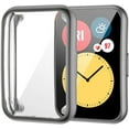 thumbnail image 1 of ALMNVO Plated Cover for Huawei Watch Fit Case Smartwatch Accessories TPU Bumper All-Around Screen Protector Huawei Watch Fit Watchcase -gray, 1 of 6