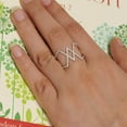 thumbnail image 3 of Criss Cross Diamond Ring, 14k Solid Gold, Natural Diamonds, Everyday Wear Jewelry, Ready To Ship, Women's Day Gift, 3 of 9