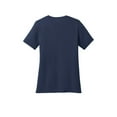 thumbnail image 6 of Port & Company Ladies Core Blend Comfortable Short Sleeve T-Shirt Navy 3X-Large, 6 of 6