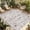 Gray, variant on Flowers Birds Outdoor Rug for Patio/Deck/Porch, Non-Slip Large Area Rug 4 x 6 Ft, Country Retro Botanical Floral Branches Indoor Outdoor Rugs Washable Area Rugs, Reversible Camping Rug Carpet Runner