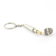 thumbnail image 4 of Llavero de micrófono,micrófono llavero encanto llavero accesorios,llavero con colgante de torre de micrófono,llavero cadenas anillos bolso dijes metal,colgante con dije de voz y micrófono, 4 of 7