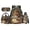 Capybara, variant on Jeiento Green Pickles 17 Inch Backpack Set 4-Piece Lunch Bag Pencil Case Water Bottle Holder Lightweight Large Capacity School Bookbag for Kids Boys Girls