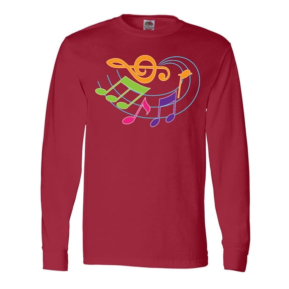 Inktastic Music Notes Musical Long Sleeve T-Shirt