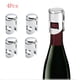 thumbnail image 1 of Xihbxyly Tapón de Acero Inoxidable para Champán, Sellador de Botellas de Vino Espumoso, Diseño de Sello Seguro, Mantiene El Vino Fresco, Uso En Bar, Juego de 4 Piezas, Sin Caja de Venta Al Público, E, 1 of 1