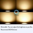 thumbnail image 3 of Foco Led empotrable Extra plano, 3W, 5W, 7W, 9W, 12W, 18W, 21W, 220V, 110V con controlador, Downlight regulable de alto brillo, 3 of 4