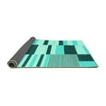 thumbnail image 2 of Ahgly Company Indoor Rectangle Abstract Turquoise Blue Modern Area Rugs, 7' x 10', 2 of 4