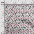 thumbnail image 2 of oneOone Tissu Polyester Spandex Rose Tissu à Fleurs pour Robe Tissu Imprimé au Mètre 56 Pouces de Large, 2 of 4