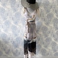 thumbnail image 2 of Traje de baño de una pieza de estilo chino antiguo dorado para mujer, traje de baño delgado de aguas termales junto al mar con falda cruzada, 2 of 6