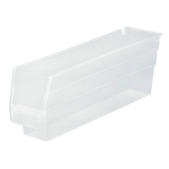 Quantum Storage QSB100CL Economy 4 in. Shelf Bin, Clear - 11.62 x 2.75 x 4 in.