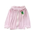 thumbnail image 3 of Feancey Sun Protection Hoodies for Boys Cute Dinosaur Printed Lightweight Jacket UPF 50+ Long Sleeve Full Zip Jackets Pink 5-6Years, 3 of 6