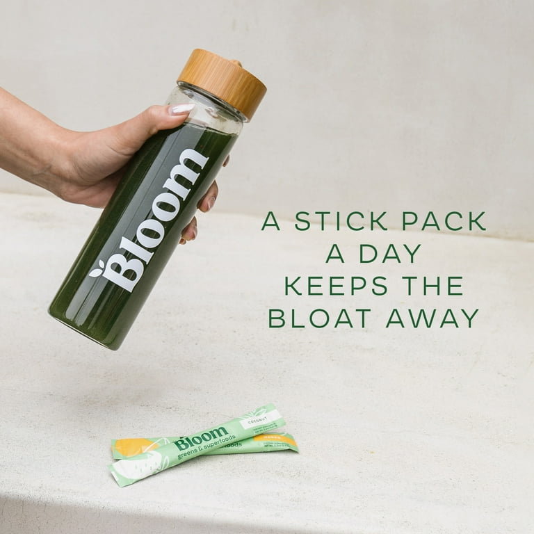 Bloom Nutrition Greens & Superfoods Powder Sticks, Mango and Berry