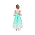 thumbnail image 6 of Girls Dress Turquoise Gradient Zigzag Hi-lo Layer Princess Backless Party 5 Years, 6 of 8