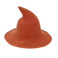 thumbnail image 2 of Lightweight Stretchy Halloween Pointed Wizard Hat, Wide Brim Witch Hat Costume Accessory, Comfort Fit for Halloween Themed Party, Role Play & Daily Styling Saffron, 2 of 7