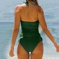 thumbnail image 3 of Akiihool Women Tankini Swimsuits Two Piece Tummy Control Bathing Suits Swim Tank Top with Shorts Swimwear (Green,M), 3 of 5