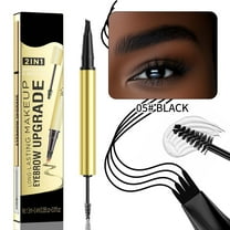 Hauiodp The 2-in-1 Head Eyebrow Pencil Is Equipped With A Fork Tip And Brush Tip To Create Natural Hair Like Eyebrows 3ml