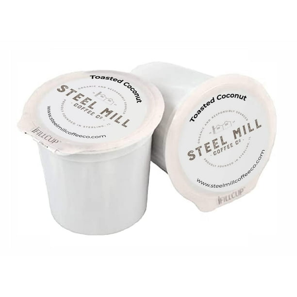 Toasted Coconut Flavored Coffee 12 Pods / Drip Grind / Regular Beans From
