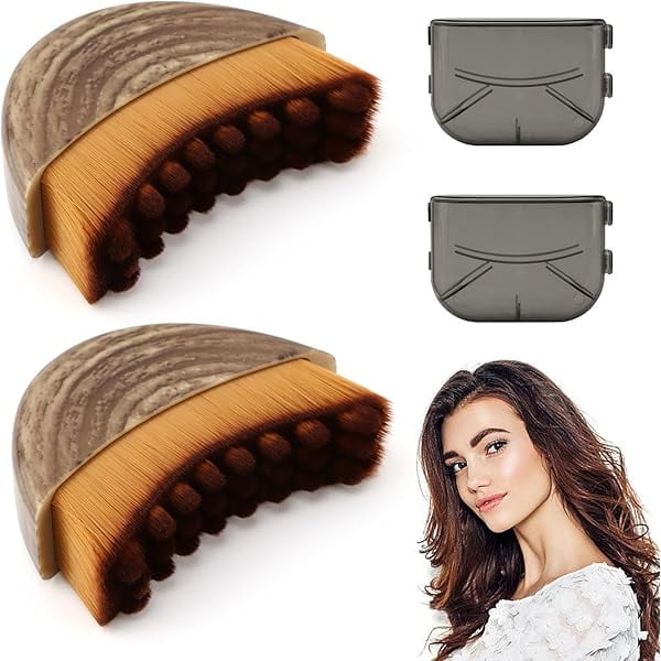 wonima11 Lymphatic Contour Face Brush, 2PCS Lymphatic Drainage Massager Dry Brushing for Jawline and Chin Contour, Facial Dry Brush, Drainage Tool for Puffiness Relief and Relieve Fatigue