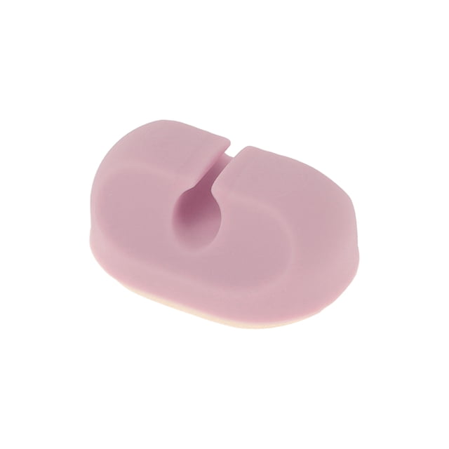 Clip de Soporte de Cable Universal Unique Bargains, Organizador de Gestión de Cables, 30.5x21x14mm, Duradero, Silicona, Rosa para Tablero de Coche, TV, PC, Laptop, Escritorio de Oficina