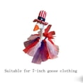 thumbnail image 2 of Porch Goose Outfits Independence Day, 4th of July Porch Goose Clothes, 7"Red White Blue Patriotic Goose Costume for Summer Holiday Decor, 2 of 7