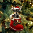 thumbnail image 1 of SZXZYGS Santa Boot Funny Christmas Dog Acrylic Ornament Christmas Dogs Ornament Christmas Stocking Animal Ornament Christmas Ornament Christmas Decoration, 1 of 6