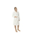 thumbnail image 2 of BC BARE COTTON Kids Microfiber Fleece Hooded Robe - Girls - White - Xlarge, 2 of 5