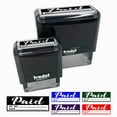 thumbnail image 1 of Paid Details Check Number Date Invoice Self-Inking Rubber Stamp Ink Stamper for Business Office - Orange Ink - Large 2-2/4 Inch, 1 of 7