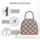 thumbnail image 4 of Balery Colorful Checkered Bolsa de Almuerzo para Mujeres, Caja de Almuerzo, Bolsa de Almuerzo Pequeña Impermeable, Tote de Almuerzo Reutilizable con Gran Capacidad, 4 of 6