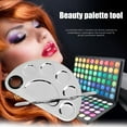 thumbnail image 3 of Paleta de maquillaje de 6 agujeros de acero inoxidable, plato mezclador de esmalte de uñas, paleta mezcladora de artista cosmético para mezclar, 3 of 5
