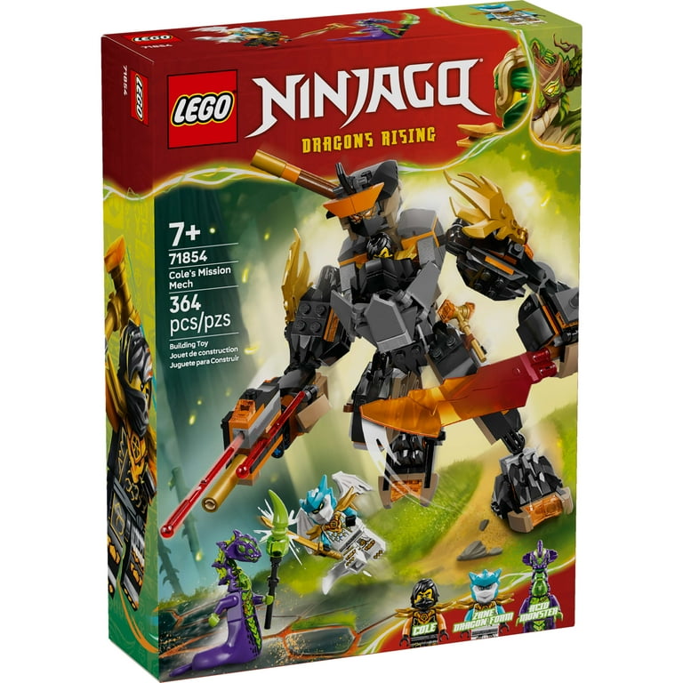 LEGO NINJAGO Cole‚Äôs Mission Mech & Dragon Zane Building Toy