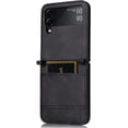 thumbnail image 4 of case for Galaxy Z Flip 4 Case Wallet, Ultra -Thin Retro Style with Card Holder Samsung Flip 4 Case Compatible with Samsung Galaxy Z Flip4 5G, Black, 4 of 7