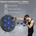 thumbnail image 3 of Kit de Máquina de Boxeo Musical y Guantes de Boxeo 10 Oz Bluelander con Protector Bucal, Negro con Dorado, 3 of 5
