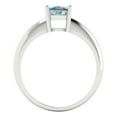 thumbnail image 4 of Clara Pucci 14K White Gold 1ct BlueMoissanite Solitaire Ring for Women, 4 of 7
