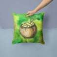 thumbnail image 2 of Carolines Treasures BB5769PW1414 Irish Pot of Gold Fabric Decorative Pillow, 14Hx14W, multicolor, 2 of 4