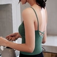 thumbnail image 5 of Vmvidoty Camisole Tops for Women Cotton Sleeveless Spaghetti Strap Tank Tops Basic Shirts Green XL, 5 of 6