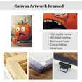 thumbnail image 5 of ZHONGYUTONG Funny Kitchen Canvas Wall Art Whimsical Food Art Pictures Fruit Vegetable Painting Humorous Poster Prints for Kitchen Dining Room Decor Framed (12.00" x 18.00"), 5 of 5