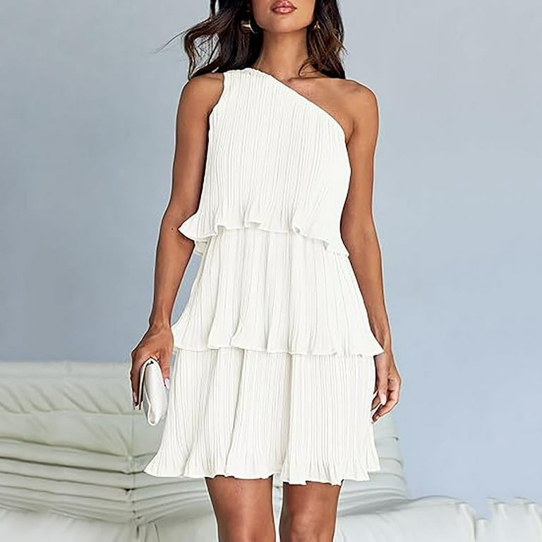 off shoulder short dress casual Casual Vacation Short Dress Sexy Waist Trimming Chest Flattering See t –  Global Fashions GC