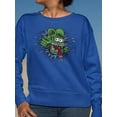 thumbnail image 2 of Rat Fink Creepy Rat Face Sweatshirt Women -T-Line Designs, Female Medium, 2 of 4