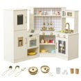 thumbnail image 1 of Gymax Pretend Play Corner Kitchen Set w/Ice Dispenser Stoves Oven Microwave Dishwasher, 1 of 10