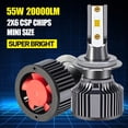 thumbnail image 1 of Carshark-faro Led Turbo H7 20000Lm H1 H4 H8 H9 H11 lámparas Hb3 Hb4 Hir2 bombillas de coche 4300K 6000K 8000K 9005 9006 9012 luces antiniebla, 1 of 3
