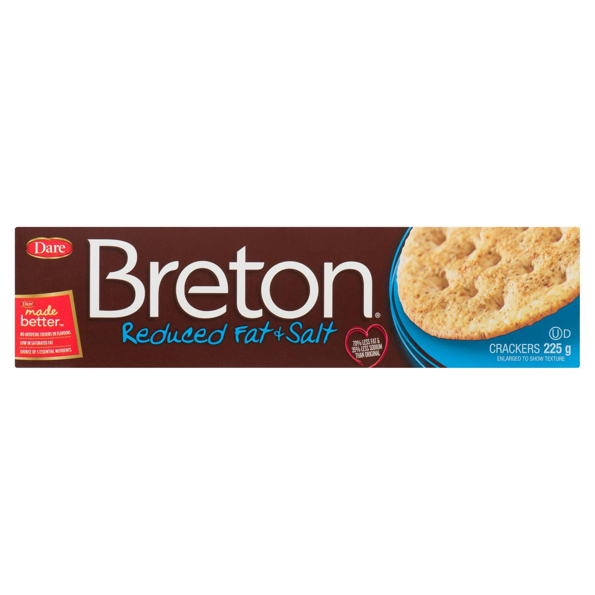 Breton Reduced Fat & Salt Crackers, Dare