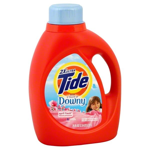Tide 2x Ultra With A Touch Of Downy Liquid Laundry Detergent, April