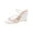 White Smooth, variant on Womens Eiana Wedge Toe Ring Slingback Sandals