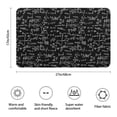 thumbnail image 3 of Math Equations Trigonometry Black Pattern Bathroom Rugs Mat,Non Slip Microfiber Bathroom Rug,Rubber Backing,Soft Bathroom Mats for Bathroom Floor,Tub and Shower,17x27in(43x68cm), 3 of 5