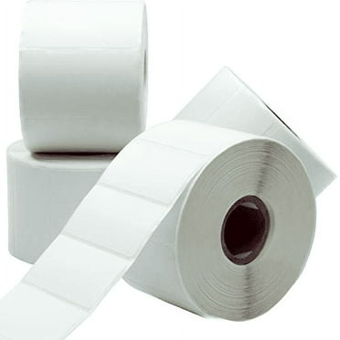 2.25" White Thermal Barcode Shipping Labels for Zebra Printers, 12,000 Count